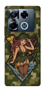 Чехол на Infinix Note 40 Pro 4G Military Waifu фото 1 из 1