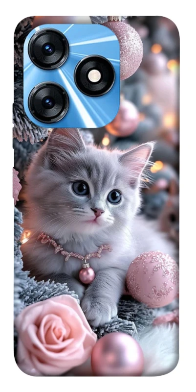 Чохол на TECNO Spark 10 Christmas Kitty фото 1 з 1