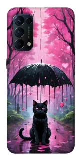 Чохол на Oppo Reno 5 4G Black cat фото 1 з 1