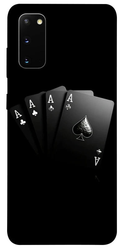 Чохол на Samsung Galaxy S20 Black Cards фото 1 з 1