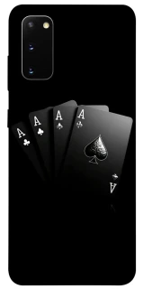 Чехол на Samsung Galaxy S20 Black Cards фото 1 из 1