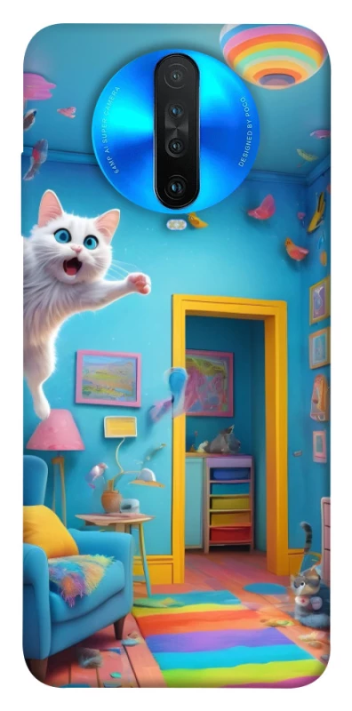 Чохол на Xiaomi Redmi K30 crazy cat фото 1 з 1