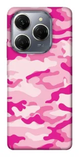 Чехол на TECNO Spark 20 Pro camouflage pink фото 1 из 1