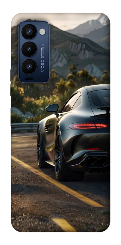 Чехол на TECNO Camon 18 Pro Car in the mountains фото 1 из 1