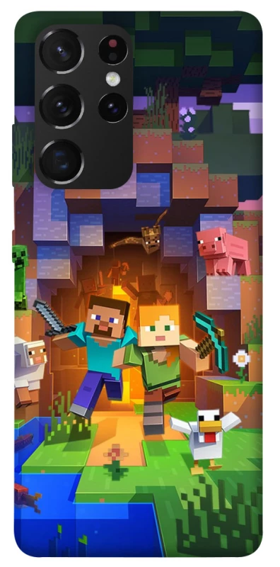 Чохол на Samsung Galaxy S21 Ultra Minecraft game фото 1 з 1