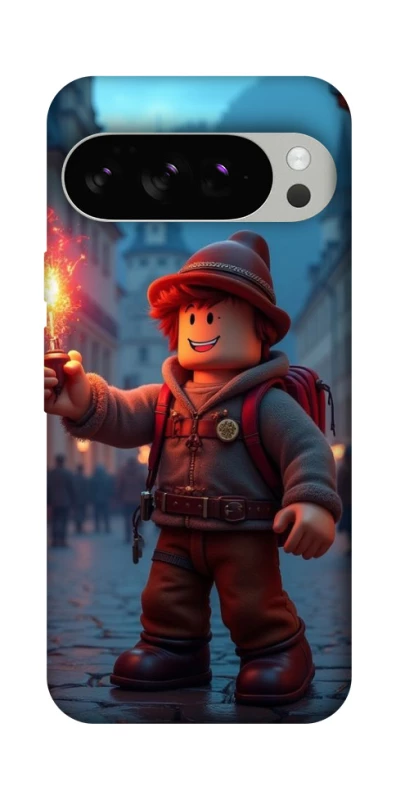 Чехол на Google Pixel 10 Pro Roblox Fire Logo Blue Flames фото 1 из 1