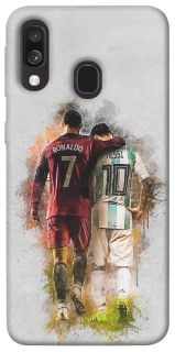 Чохол на Samsung Galaxy A40 (A405F) Ronaldo та Messi фото 1 з 1