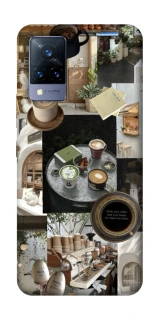 Чохол на Vivo V21 Coffee collage ver.4 фото 1 з 1