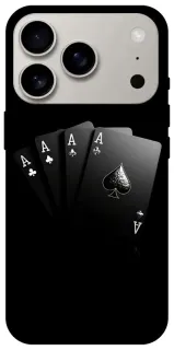 Чехол на Apple iPhone 18 Pro Black Cards фото 1 из 2