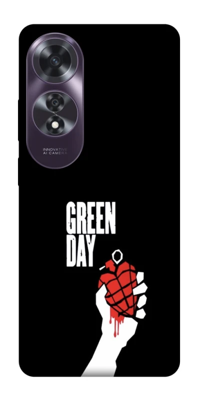 Чохол на Oppo A60 Green Day logo фото 1 Чохол на Oppo A60 Green Day logo фото 1 з 1