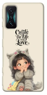 Чехол на Xiaomi Redmi K50 Gaming Create the life you love фото 1 из 1