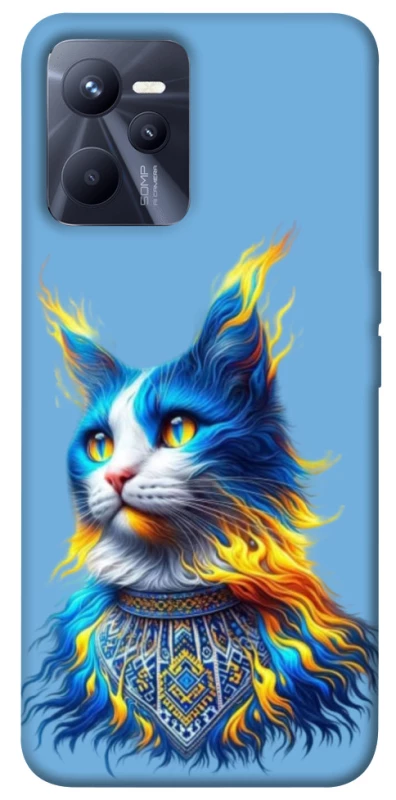 Чехол на Realme C35 Кот патриот фото 1 из 1