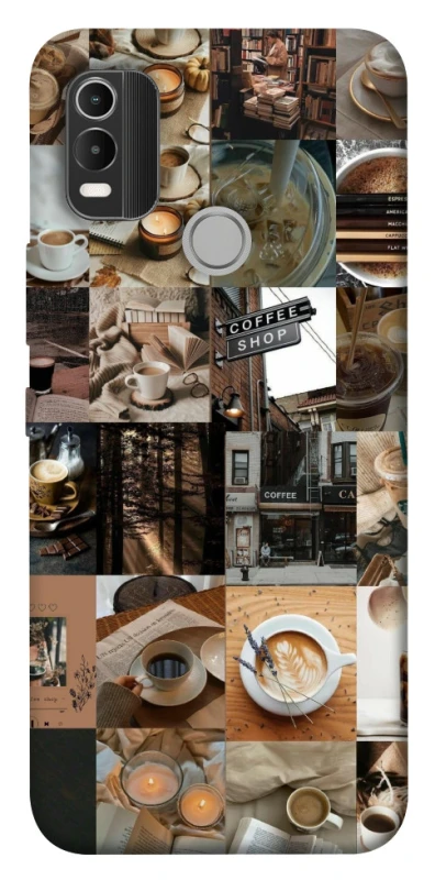 Чохол на Nokia C21 Plus Coffee collage ver.3 фото 1 з 1