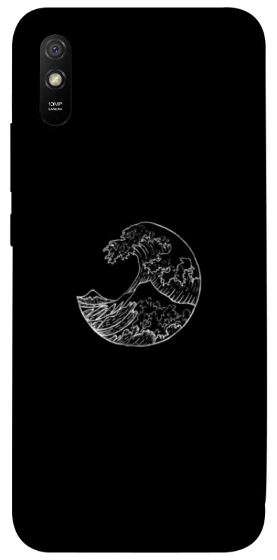 Чохол на Xiaomi Redmi 9A Black tsunami фото 1 з 1