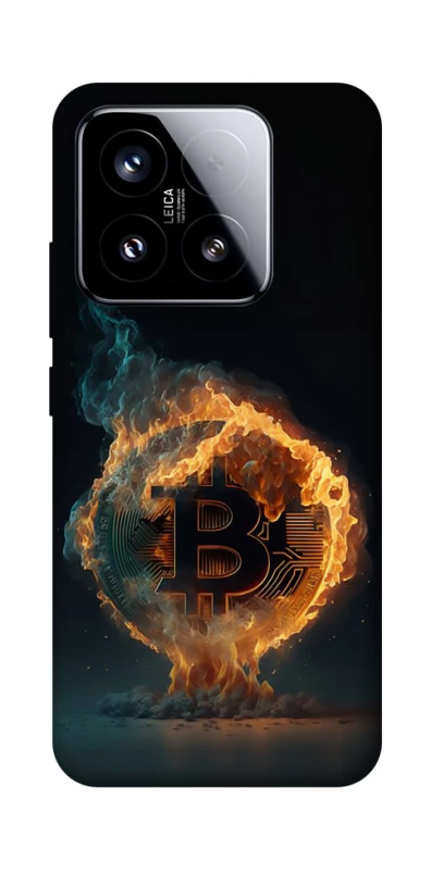 Чохол на Xiaomi 15 Fire Bitcoin фото 1 з 1