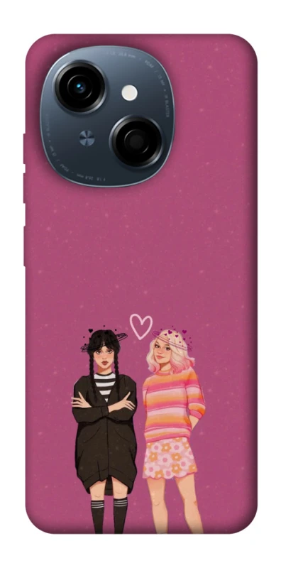 Чохол на TECNO Spark Go 1 Raven & Rainbow Wednesday фото 1 з 1