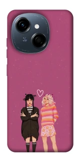 Чехол на TECNO Spark Go 1 Raven & Rainbow Wednesday фото 1 из 1