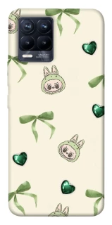 Чохол на Realme 8 Labubu Green Heart фото 1 з 1