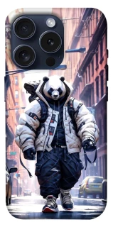 Чехол на Apple iPhone 15 Pro (6.1") Панда курьер фото 1 из 1