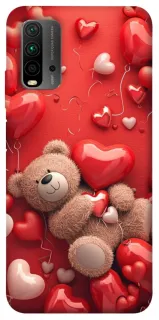Чохол на Xiaomi Redmi 9T bear in hearts фото 1 з 1