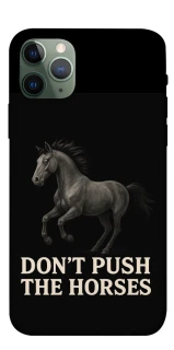 Чехол на Apple iPhone 11 Pro (5.8") Don't push the horses фото 1 из 1