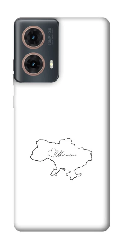Чохол на Motorola Moto G85 Ukraine map фото 1 з 1