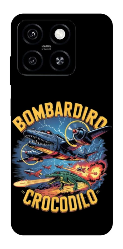 Чохол на ZTE Blade A55 4G Bombardino Crocodilo v2 фото 1 з 1