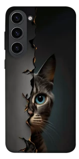 Чехол на Samsung Galaxy S23 Кот-подглядыватель v2 фото 1 из 1