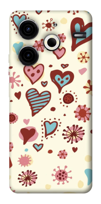 Чохол на TECNO Pova 6 Neo (LI6) Pretty hearts фото 1 з 1
