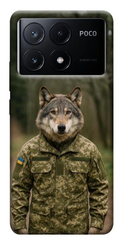 Чохол на Xiaomi Poco X6 Вовк захисник фото 1 з 1