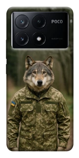 Чехол на Xiaomi Poco X6 Волк защитник фото 1 из 1