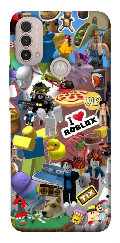 Чохол на Motorola Moto E40 Roblox collage ver.5 фото 1 з 1