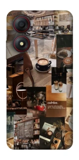 Чехол на ZTE Blade A34 4G Coffee collage ver.2 фото 1 из 1