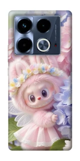 Чохол на Infinix Note 40 4G Labubu & Flowers ver.1 фото 1 з 1