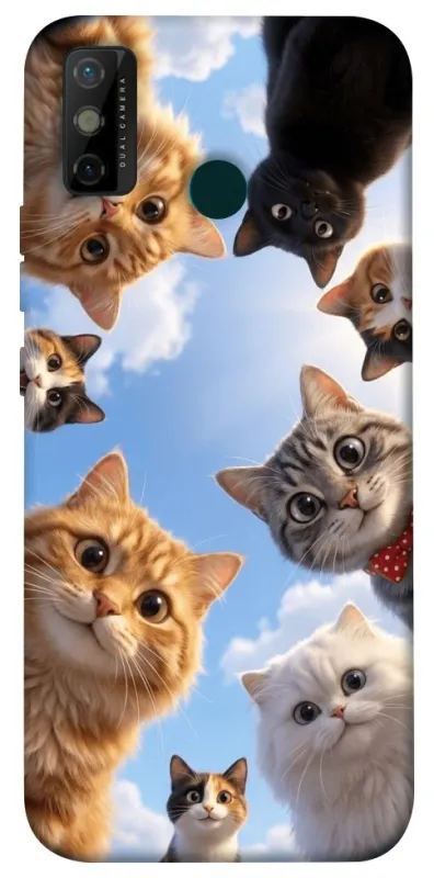 Чохол на TECNO Spark 6 Go Cats фото 1 з 1