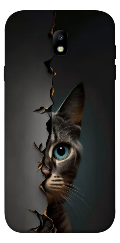 Чохол на Samsung J730 Galaxy J7 (2017) Кіт-підглядач v2 фото 1 з 1