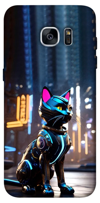Чохол на Samsung G935F Galaxy S7 Edge Cyber cat фото 1 з 1