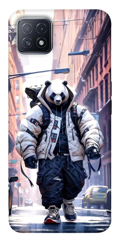 Чехол на Oppo A73 Панда курьер фото 1 из 1