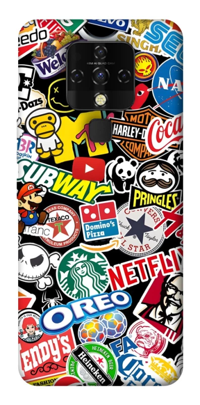 Чехол на TECNO Camon 16 SE brands фото 1 из 1