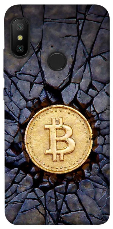 Чохол на Xiaomi Mi A2 Lite / Xiaomi Redmi 6 Pro Bitcoin cracks фото 1 з 1