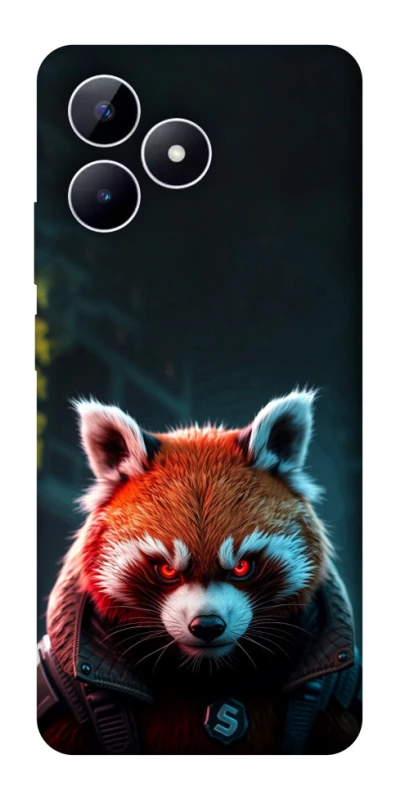 Чехол на Realme Note 50 5G Cyber Red Panda фото 1 из 1