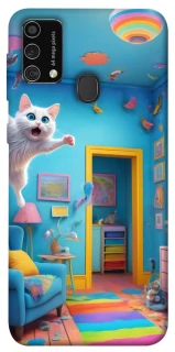 Чохол на Samsung Galaxy M21s crazy cat фото 1 з 1