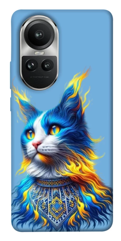 Чохол на Oppo Reno 10 Кіт патріот фото 1 з 1