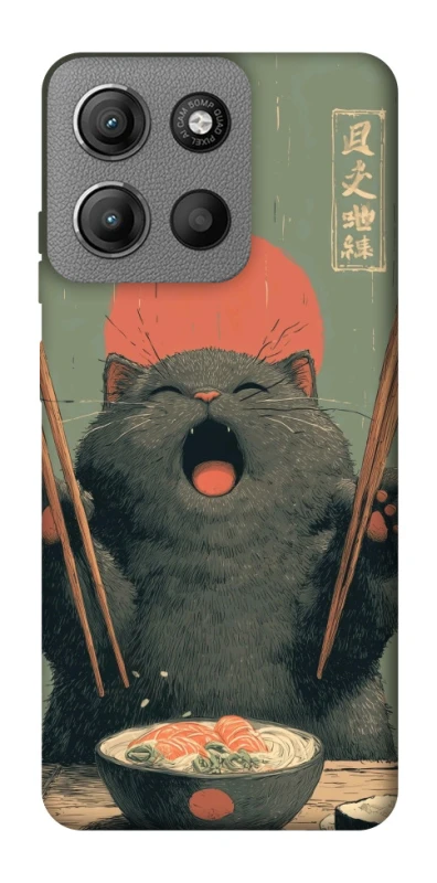 Чохол на Motorola Moto G15 4G Hungry Cat фото 1 з 1
