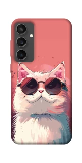 Чехол на Samsung Galaxy S24 FE Сat with glasses фото 1 из 1