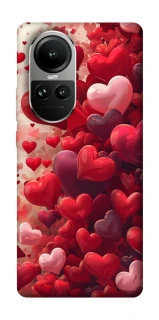 Чохол на Oppo Reno 10 Many hearts фото 1 з 2