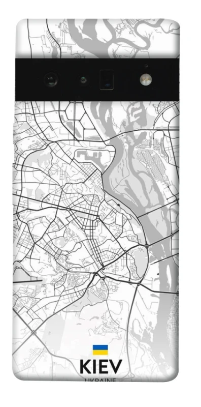 Чехол на Google Pixel 6 Pro Kiev white map фото 1 из 1