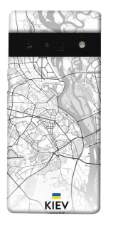 Чехол на Google Pixel 6 Pro Kiev white map фото 1 из 1