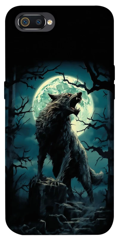 Чохол на Realme C2 Вовк під місяцем фото 1 з 1