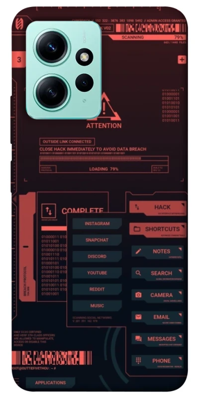 Чохол на Xiaomi Redmi Note 12 4G Attention фото 1 з 1